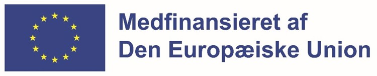 Logo med teksten 'Medfinansieret af Den Europæiske Union'