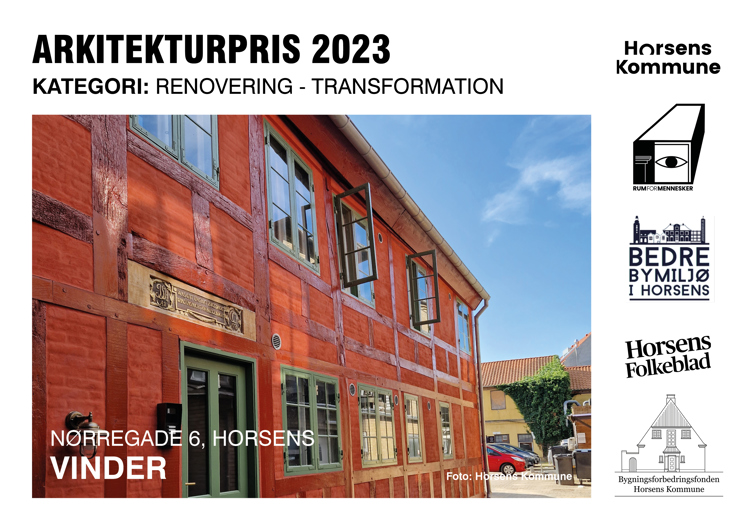 Vinder i kategorien Renovering - Transformation 2023