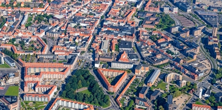 Luftfoto af Horsens by